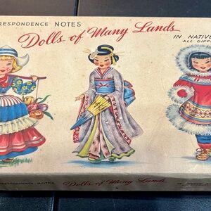 Vintage complete set—Dolls of Many Lands Correspondence Notes